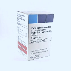 Tradjenta Duo 2.5 Mg / 1000 Mg Tablet, Boehringer Ingelheim, Prescription